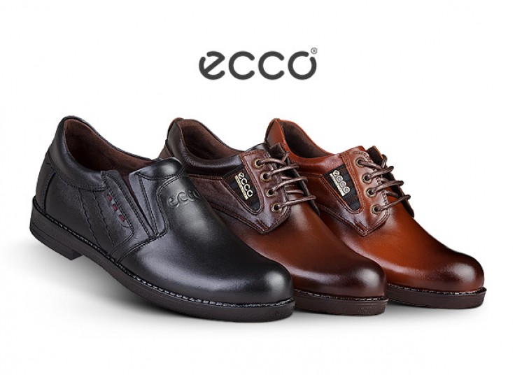کفش مردانه چرم طبیعی ecco