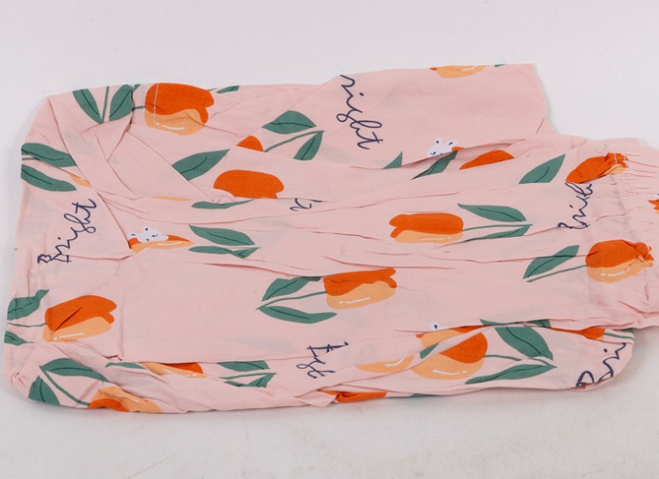 شلوار نخی گلدار PR