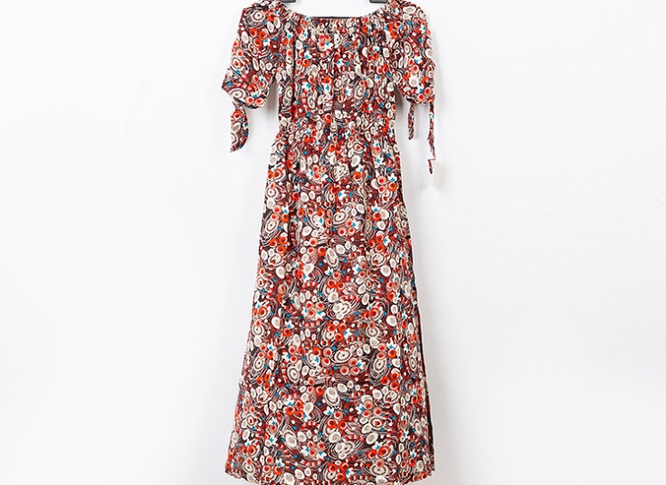 پیراهن ساحلی یقه قایقی