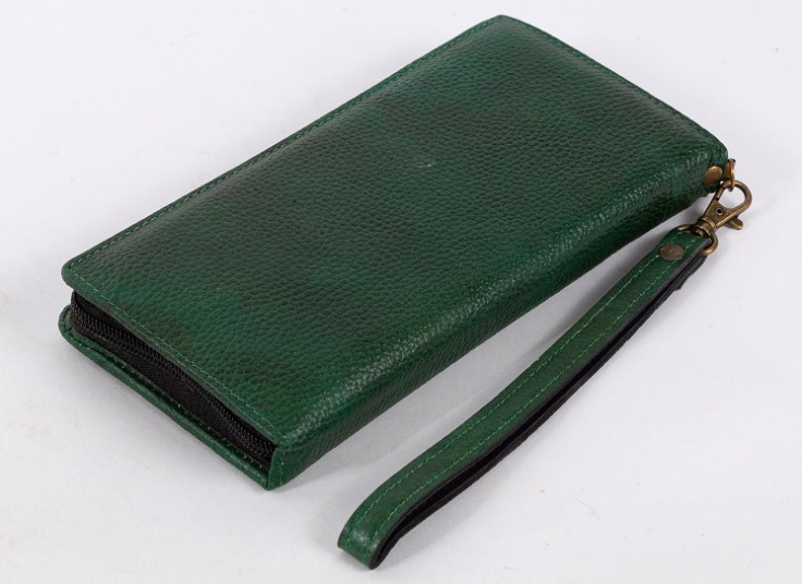 کیف پولی دستی چرم طبیعی