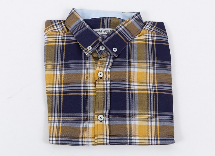 پیراهن چهارخانه Pull&Bear