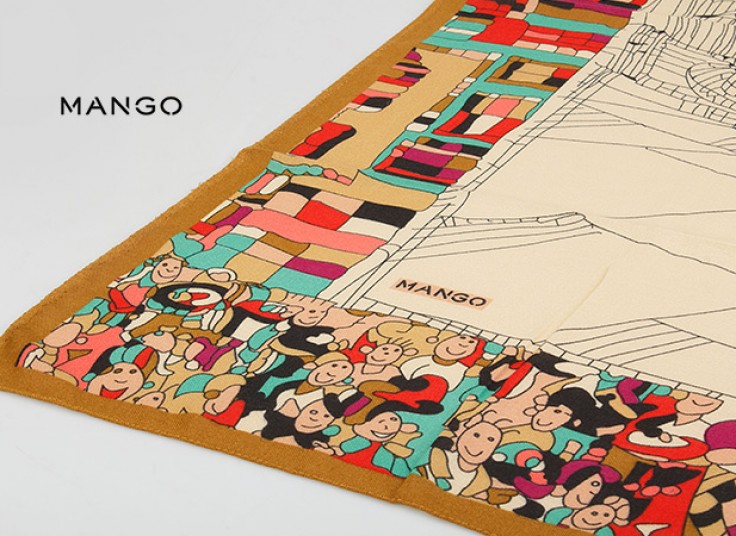 روسری پاییزه MANGO مدل Cubism