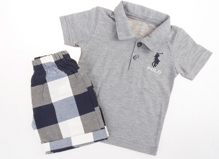 ست پولوشرت و شلوارک پسرانه POLO