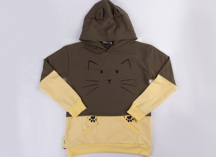 هودی کلاهدار زنانه طرح Cat