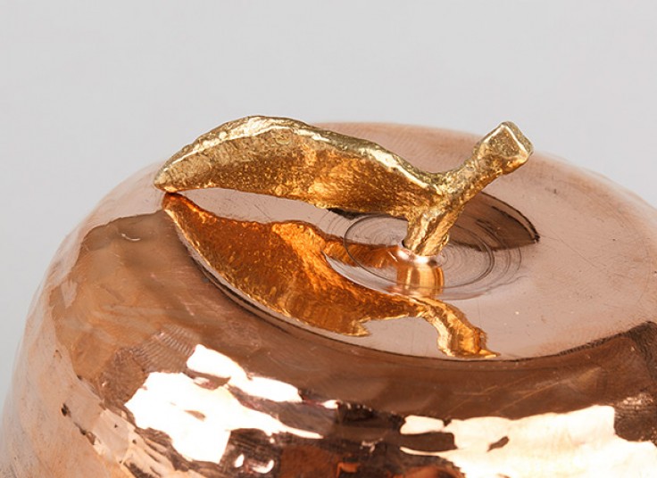 قندان مسی مدل سیب