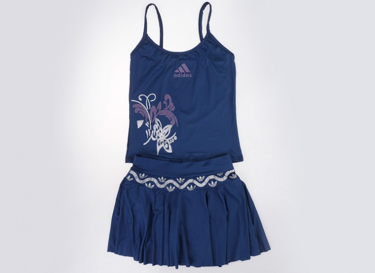 ست تاپ و دامن تنیسی طرح adidas