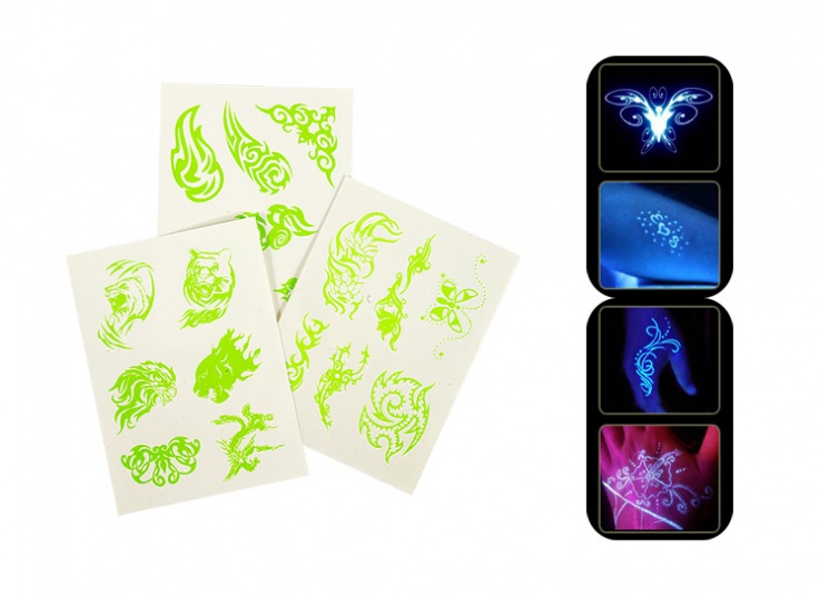 برچسب تاتو موقت شبرنگ