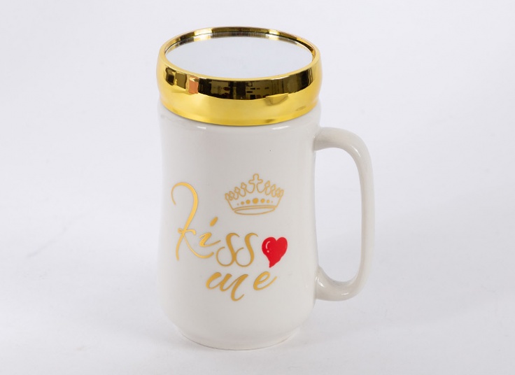 ماگ درب دار آینه ای