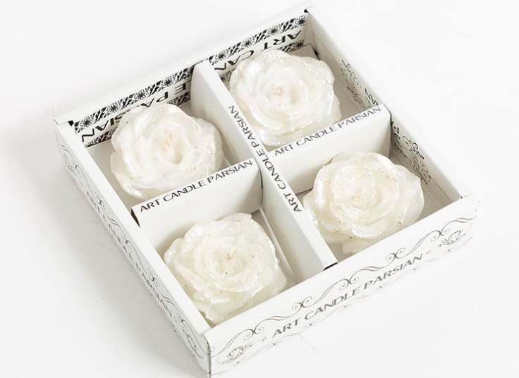 شمع طرح گل رز