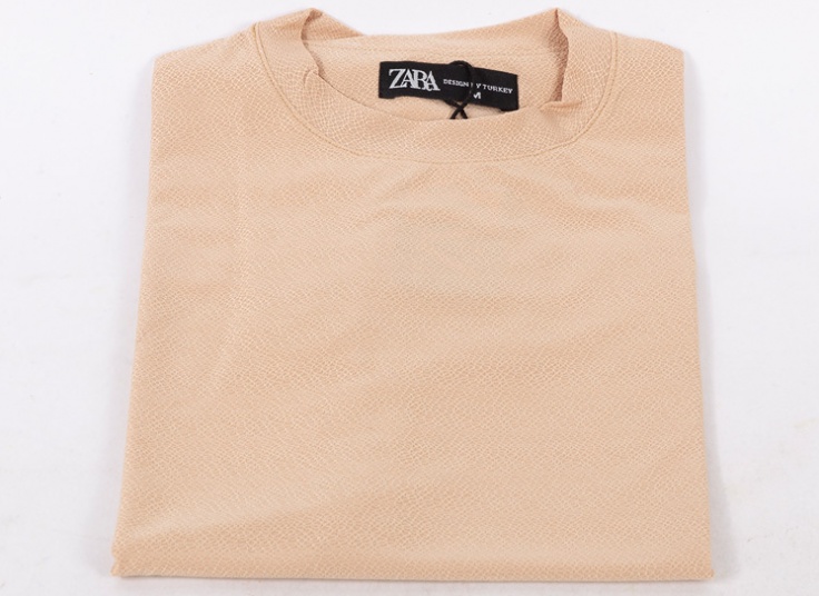تیشرت مردانه بیسکویتی طرح ZARA