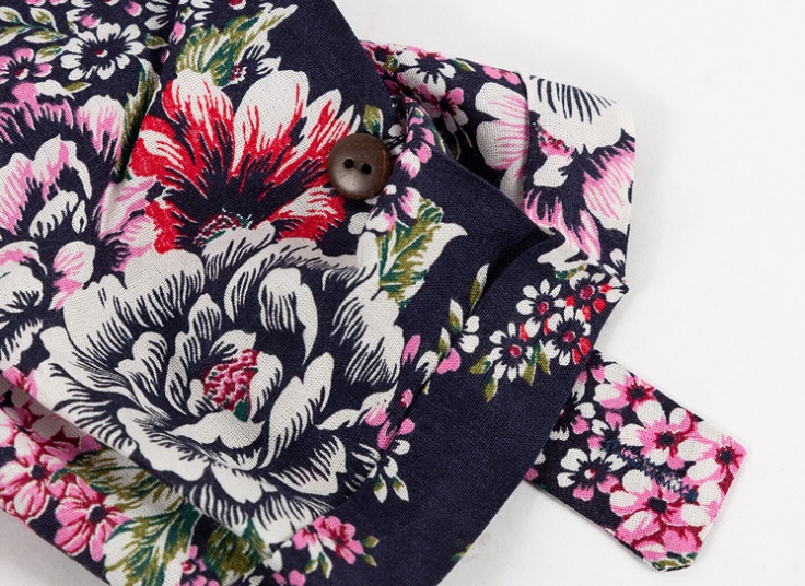 شومیز گره ای گلدار