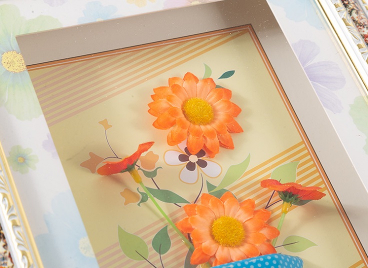 قاب دکوراتیو طرح گل