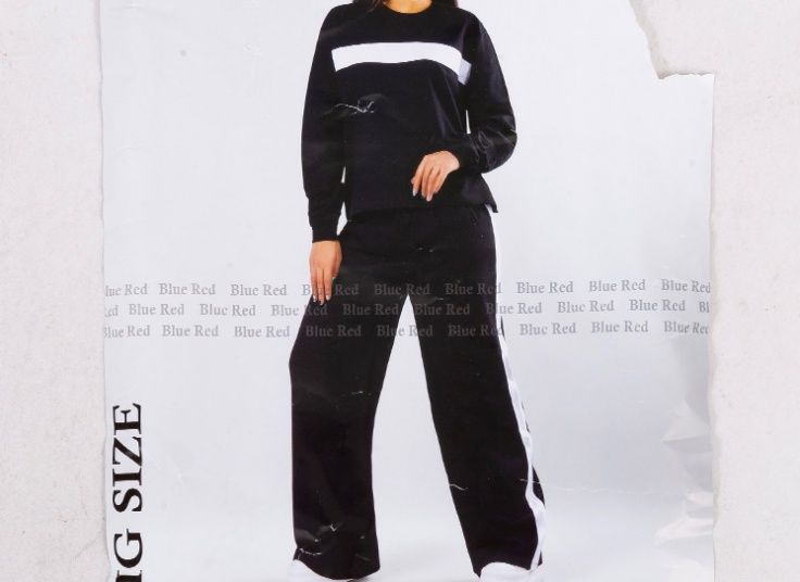 ست بلوز شلوار زنانه Blue Red