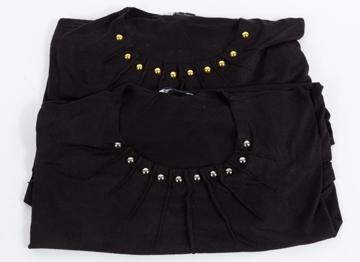 بلوز بافت زنانه جلو پیله دار