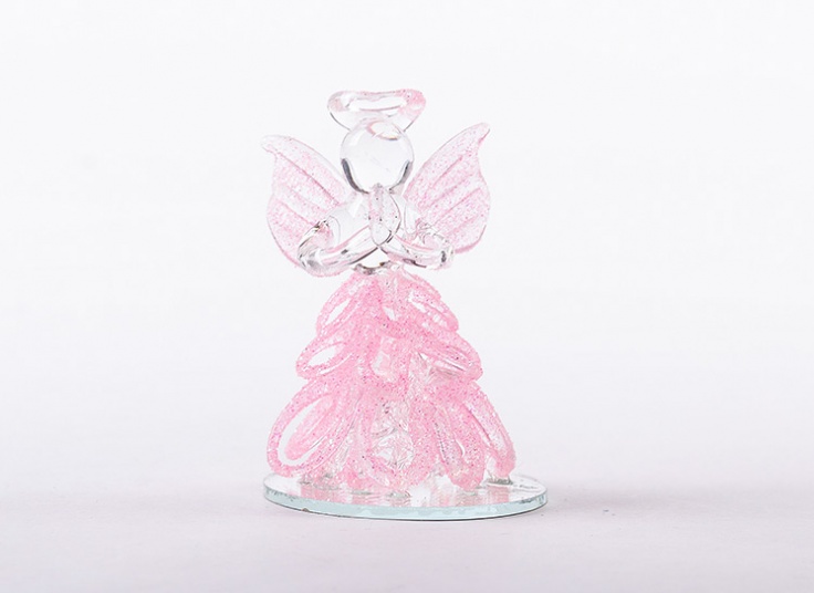 مجسمه شیشه ای فرشته بالدار