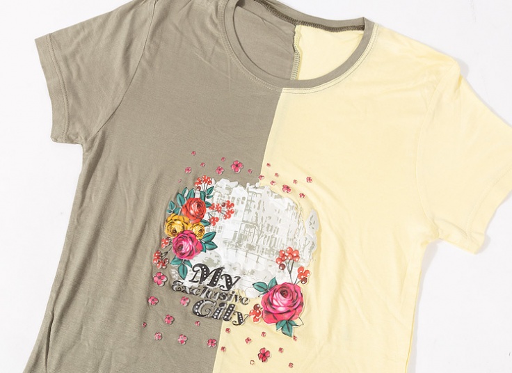 تیشرت زنانه طرح گل