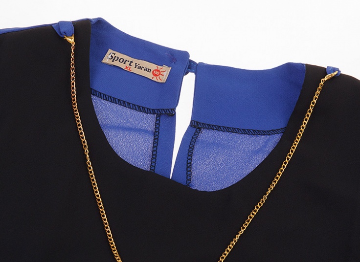 تاپ حریر کرپ زنانه Bicolor