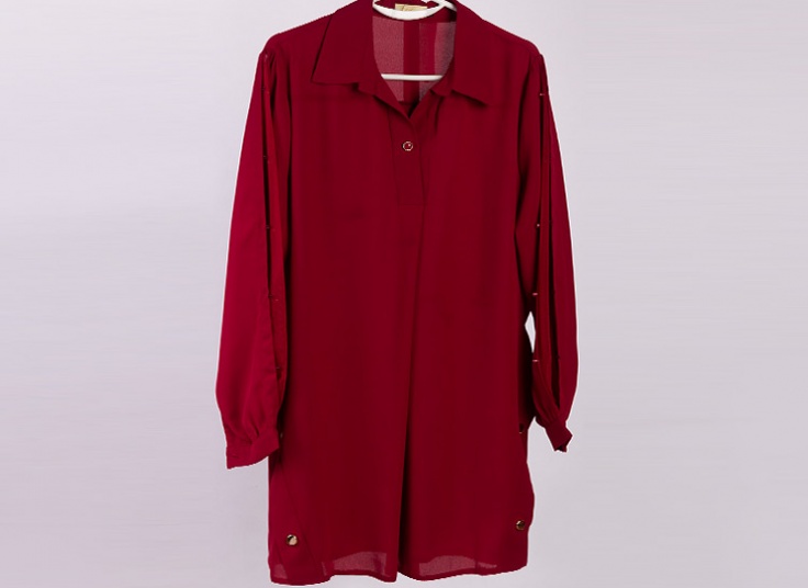 شومیز بلند کرپ حریر زنانه