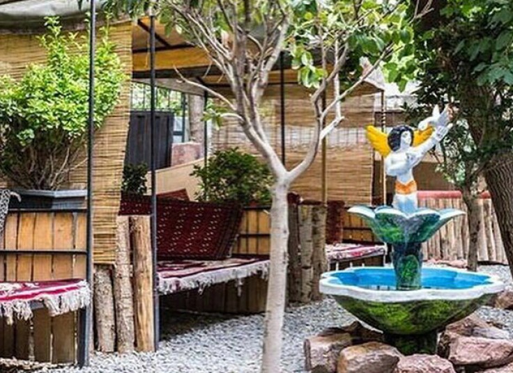 سرویس چای و قلیان دو نفره باغ ایلیا