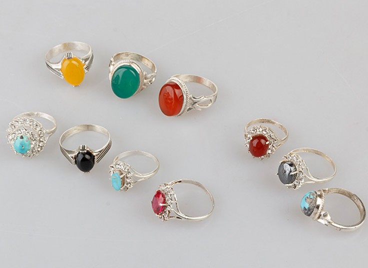 نیم ست و انگشتر نقره