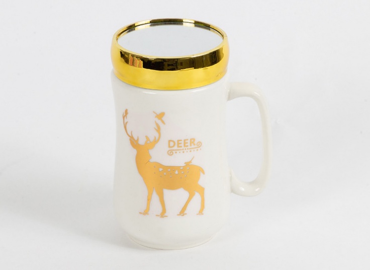 ماگ درب دار آینه ای