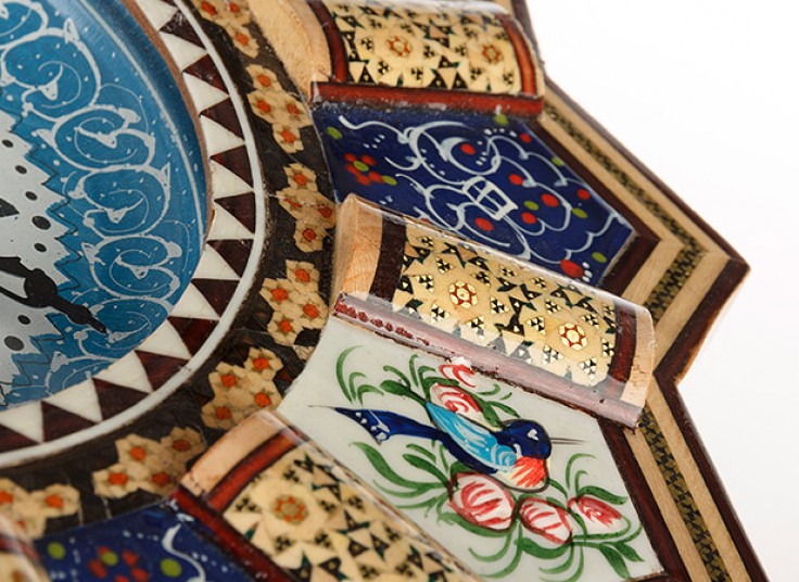 ساعت خورشیدی خاتم و مینا