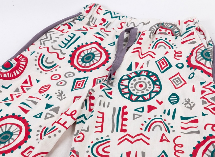 ست کراپ و شلوار طرحدار