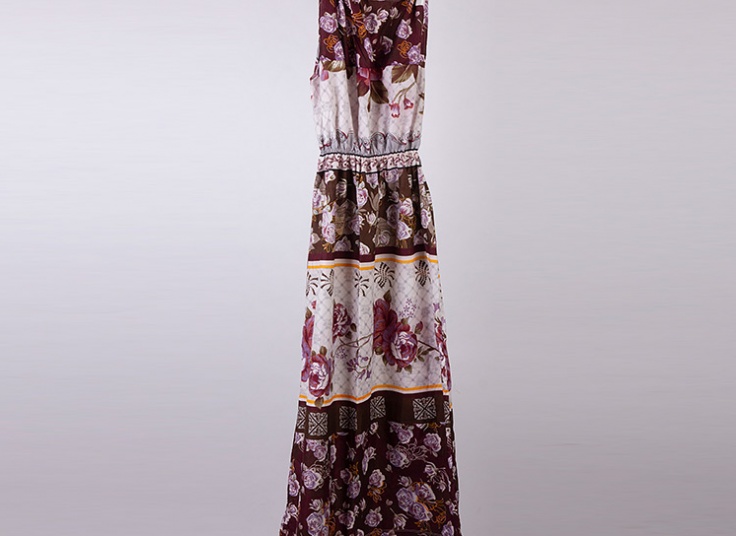 پیراهن ساحلی طرحدار زنانه