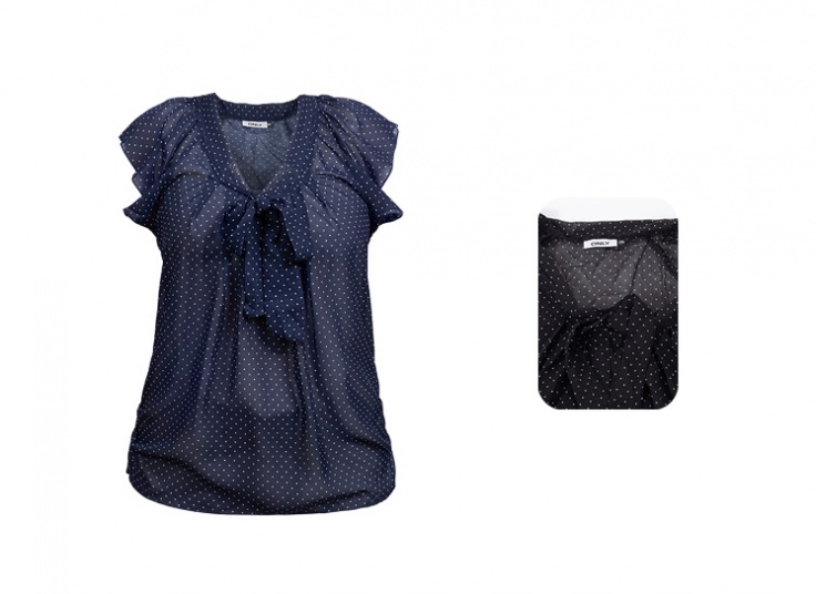 شومیز یقه گره ای ONLY