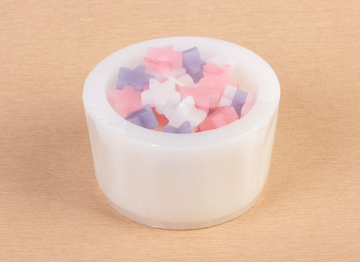 شمع کاسه ای مدل ستاره