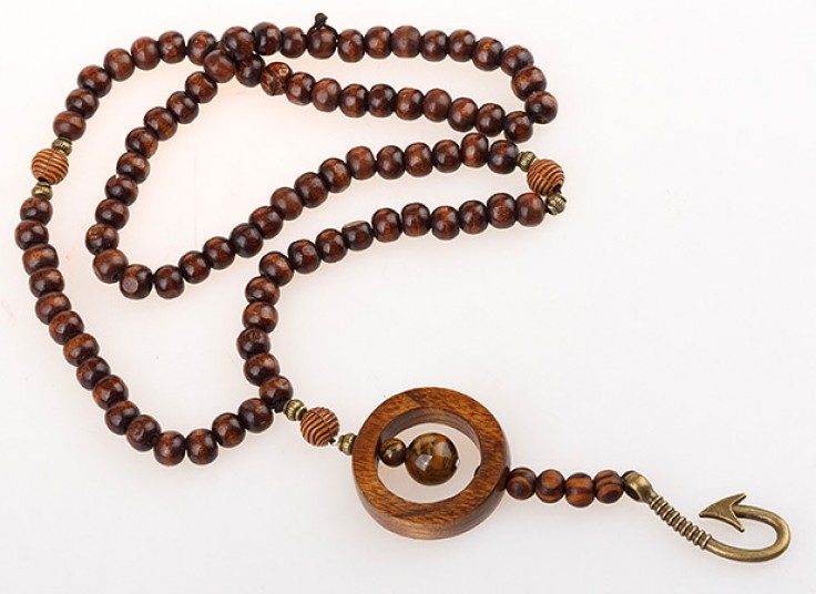 گردنبند مهره چوبی