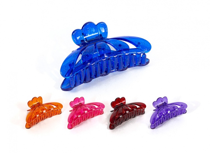 کلیپس مو پنج پر شیشه ای