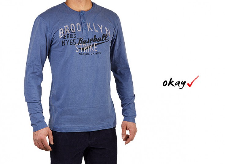 تیشرت آستین بلند مردانه BROOKLYN