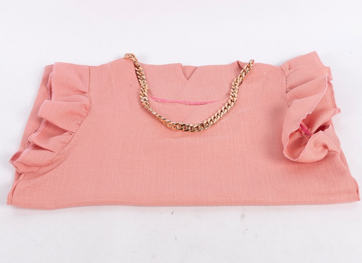 تاپ آستین چین دار