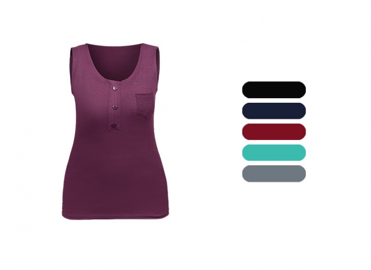 تاپ زنانه تک جیب