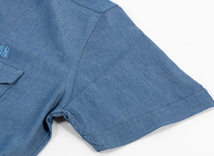 پیراهن طرح جین آستین کوتاه Polo