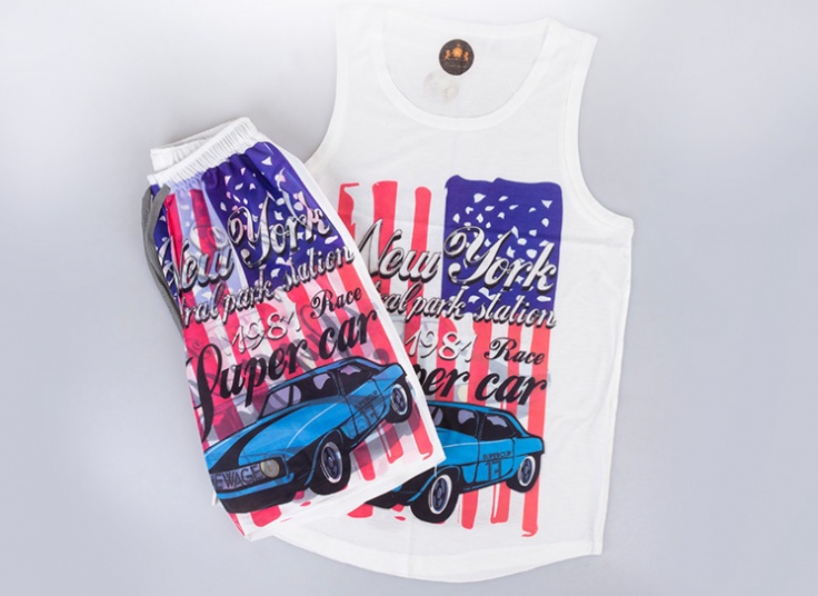 ست رکابی و شلوارک مردانه kian ersi