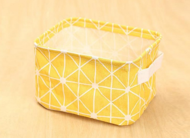 سبد پارچه ای طرح دار