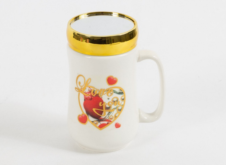 ماگ درب دار آینه ای