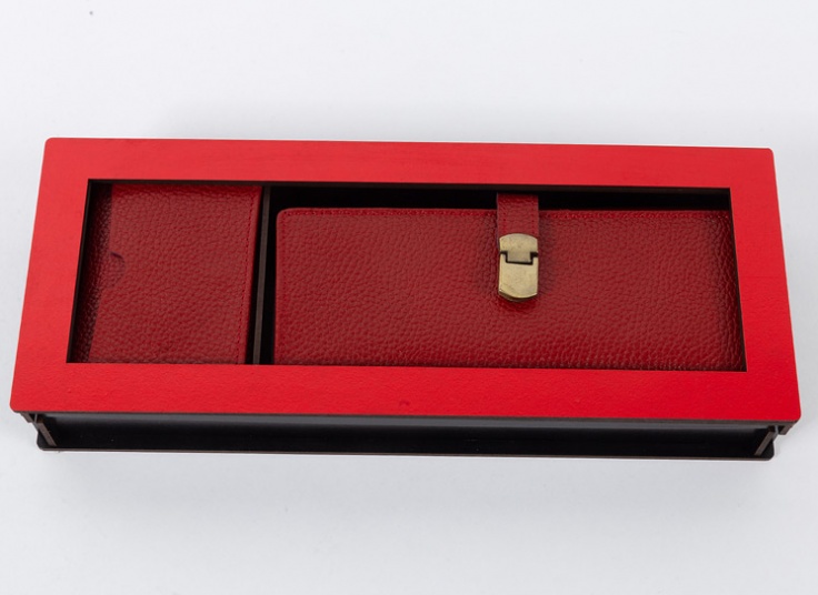 ست کیف پول و جاکارتی زنانه چرم