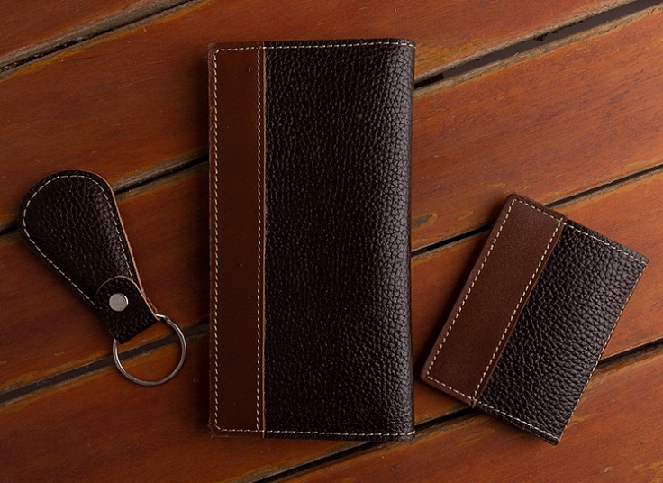 ست سه تکه کیف چرم