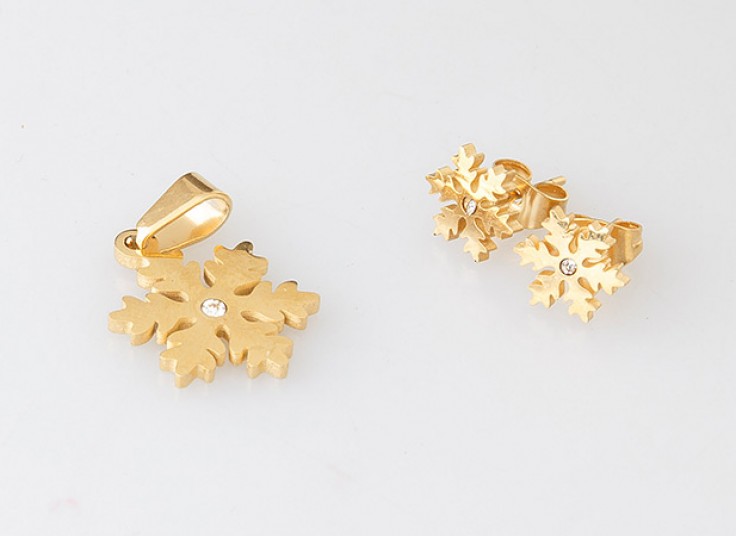 ست زیورآلات اقلیمه سری Gold Winter