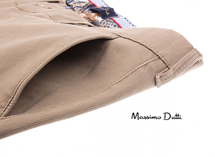 شلوار کتان کبریتی Massimo Dutti