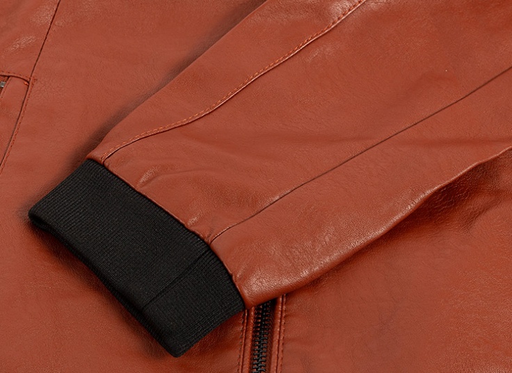 کاپشن چرم کلاه دار Wind Wolf