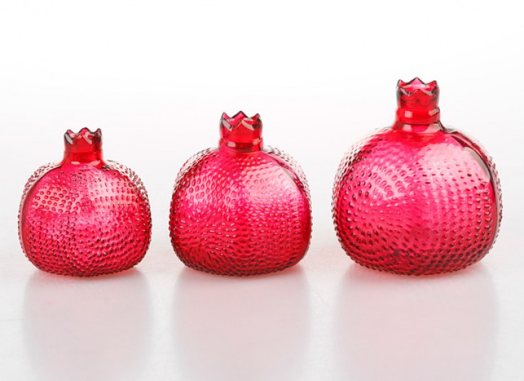 پکیج دکوری انار شیشه ای