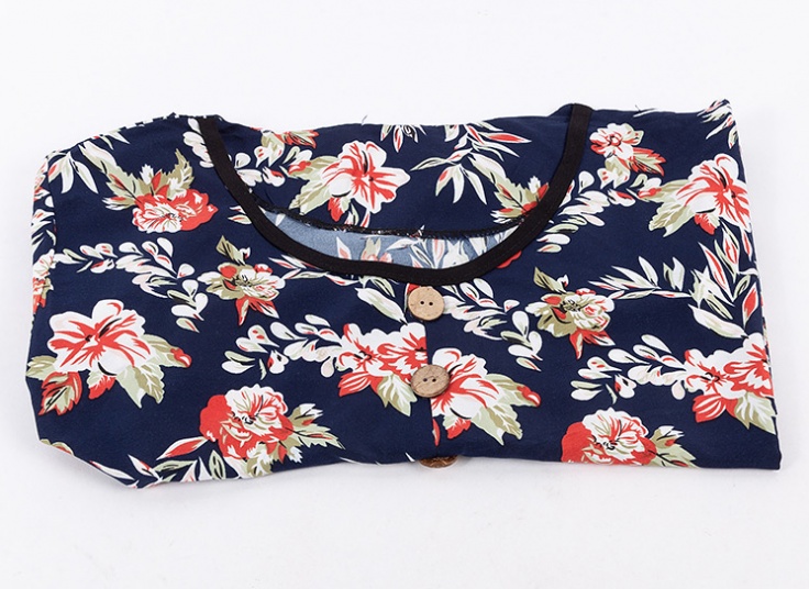 تونیک زنانه نخی آستین کوتاه