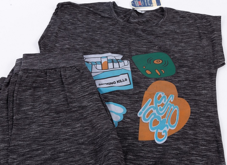 تاپ شلوارک زنانه No Smoking