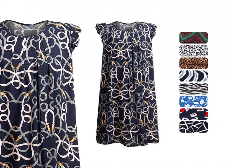 ساحلی زنانه چین دار