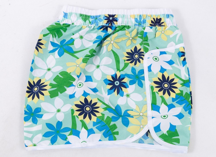 شلوارک زنانه طرح هاوایی