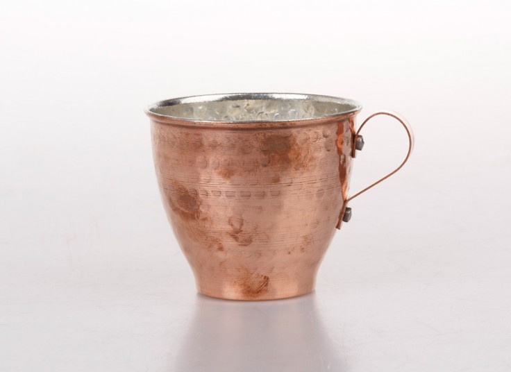 لیوان مسی دسته دار